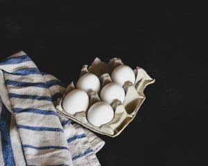 eggs in an egg tray