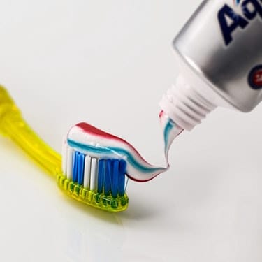 toothbrush and toothpaste