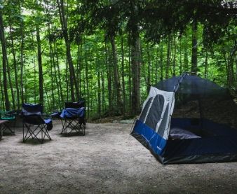chairs for camping in the woods